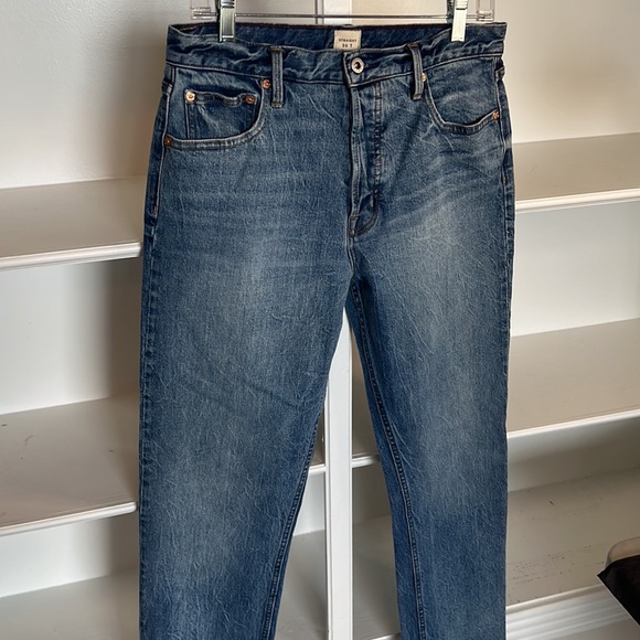 Gap Cone Denim 100% Cotton Slim Straight Jeans Medium Indigo - 30T - Picture 4 of 9